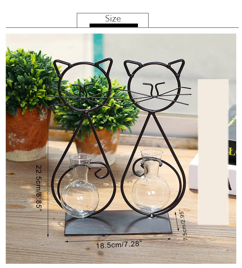 Decorative Cat Vase