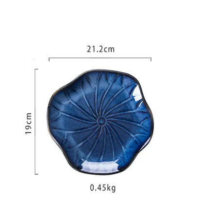 Japanese Lotus Ceramic Dinnerware Set