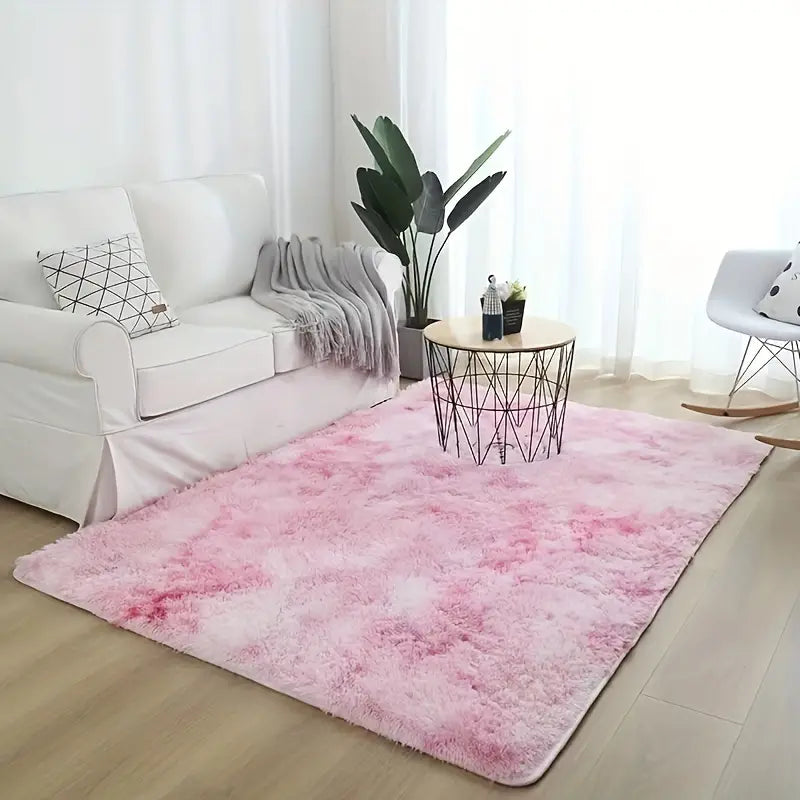 Plush Pink Area Rug
