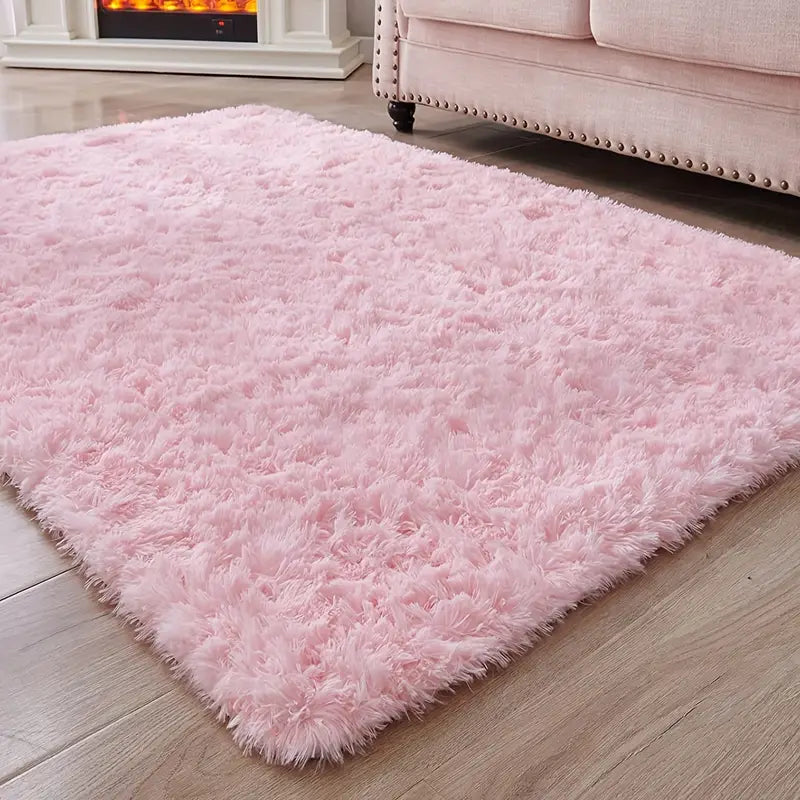 Plush Pink Area Rug