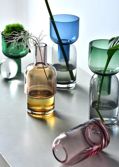 Stained Glass Flower Vase