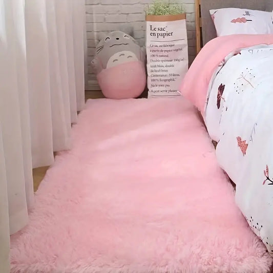 Plush Pink Area Rug