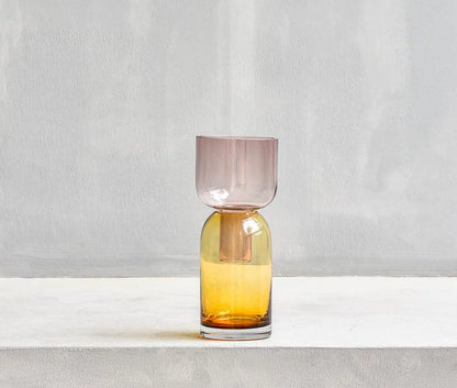 Stained Glass Flower Vase