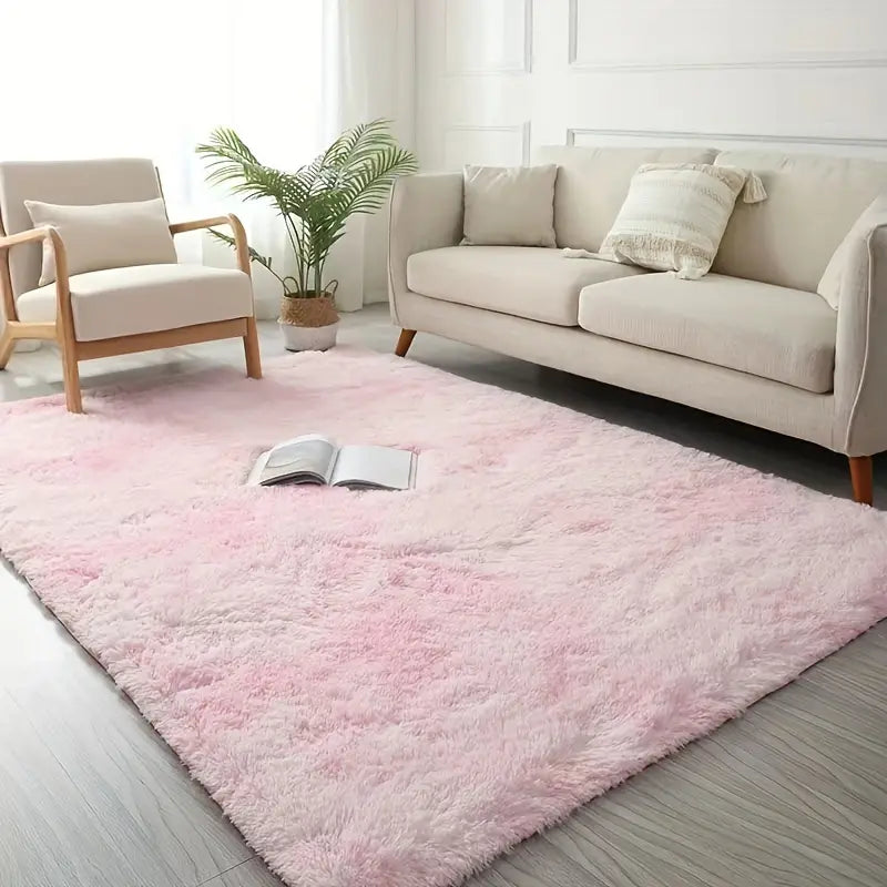 Plush Pink Area Rug