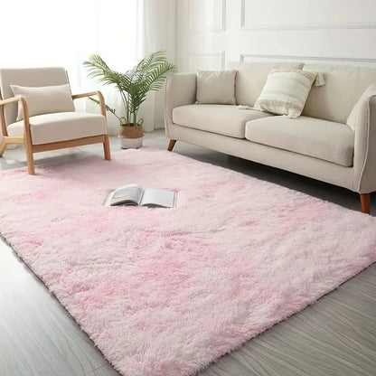 Plush Pink Area Rug