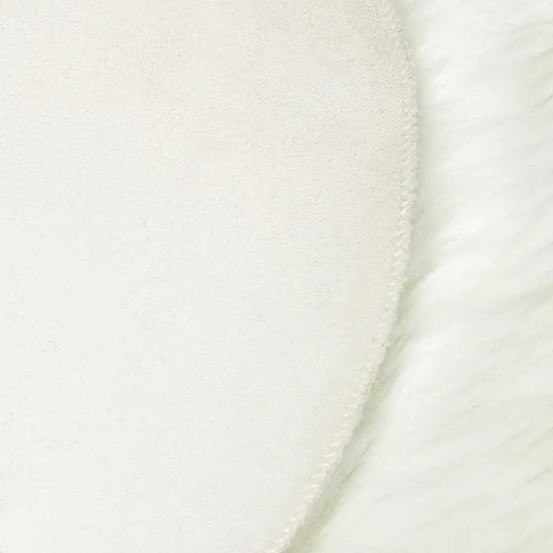 Cloud Shape Faux Wool Area Rug