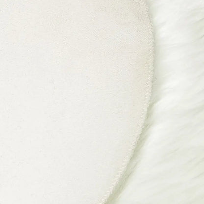 Cloud Shape Faux Wool Area Rug