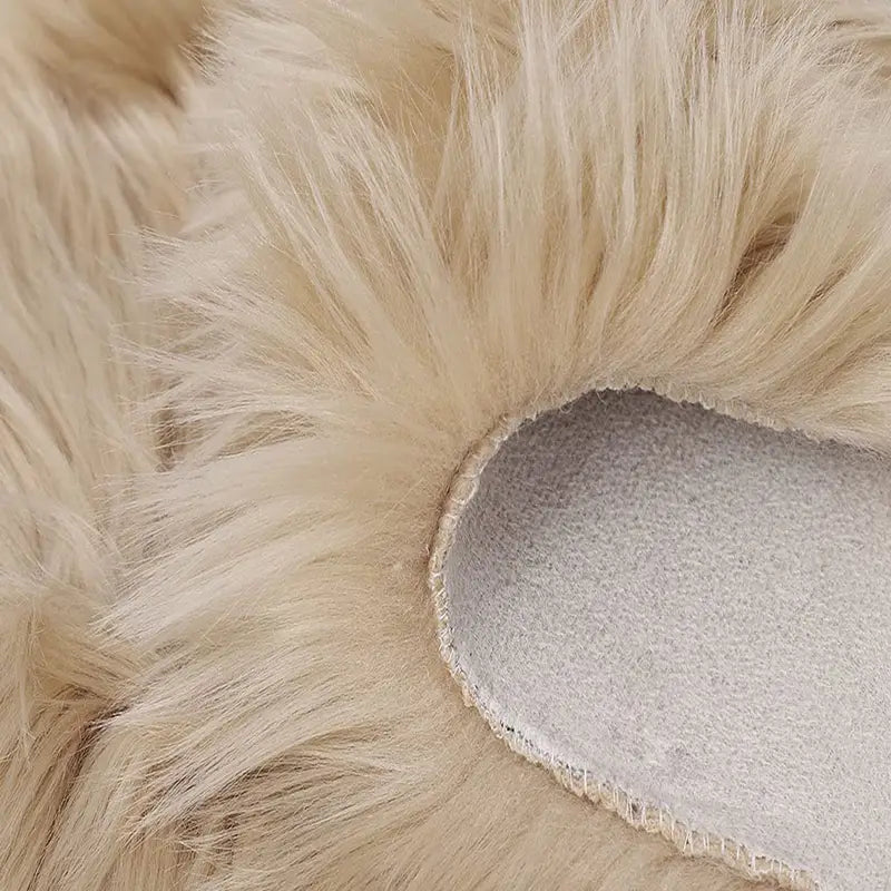 Ultra-Soft Khaki Plush Rug