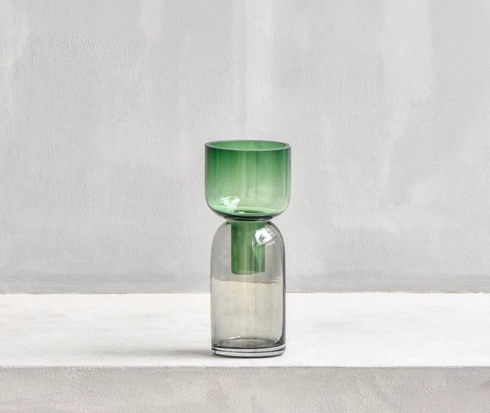 Stained Glass Flower Vase