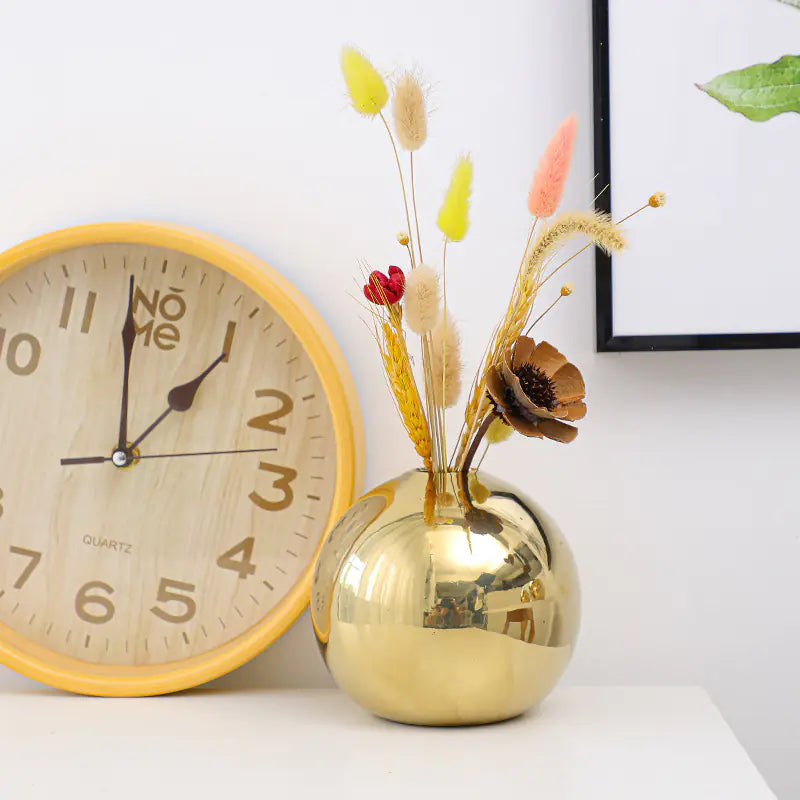 Electroplated Ceramic Gold Vase