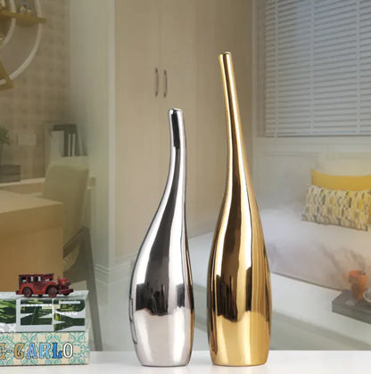 Plated Ceramic Vase