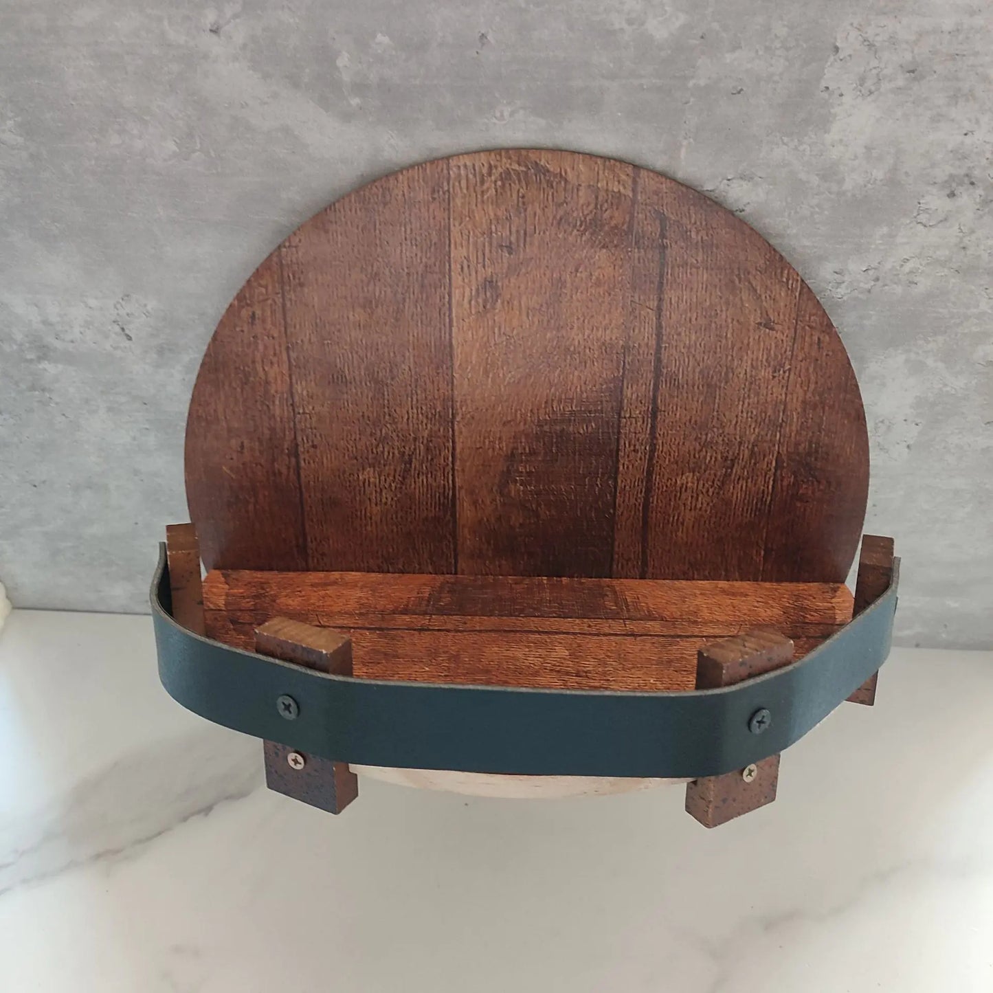 Handmade Wall-Mounted Wine Bottle Display Rack