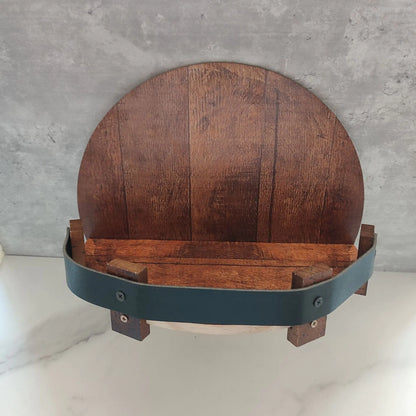 Handmade Wall-Mounted Wine Bottle Display Rack