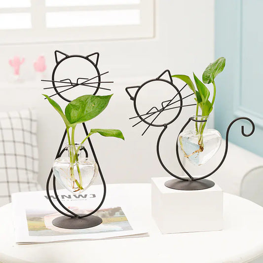Decorative Cat Vase