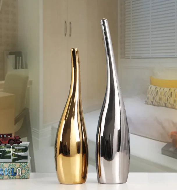 Plated Ceramic Vase