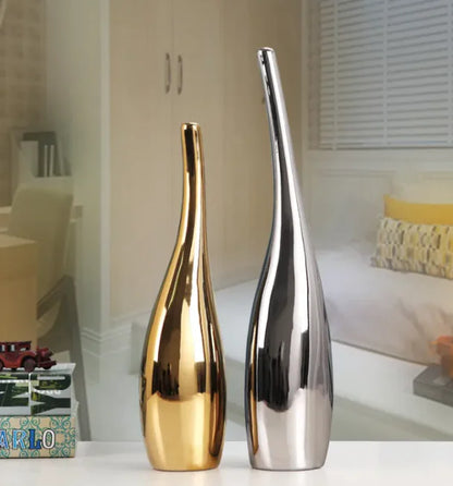 Plated Ceramic Vase