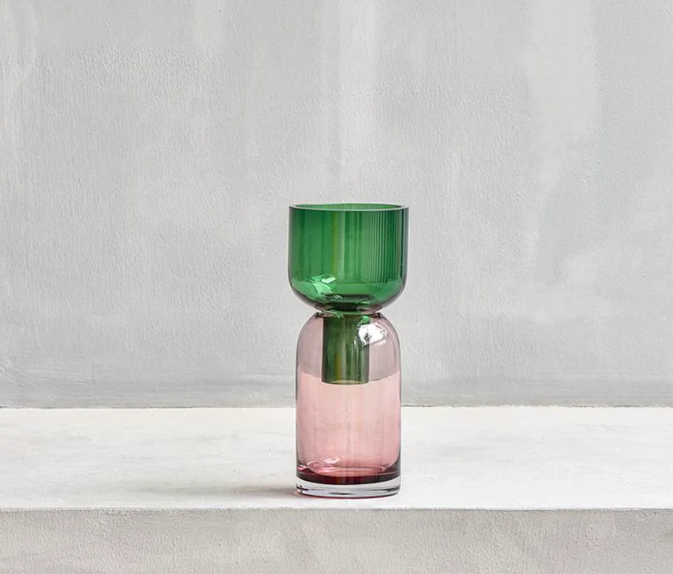 Stained Glass Flower Vase